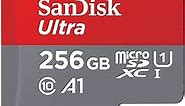 [Older Version] SanDisk 256GB Ultra microSDXC UHS-I Memory Card with Adapter - 100MB/s, C10, U1, Full HD, A1, Micro SD Card - SDSQUAR-256G-GN6MA