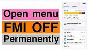 open menu fmi off with unlocktool