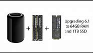 Mac Pro 6,1 RAM + SSD Upgrade