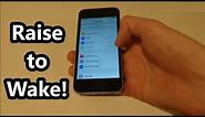 Raise to Wake iOS How to Enable/Disable (iPhone 7, 6S, SE & Newer)