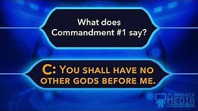 10 Commandments Bible Trivia Game For Kids