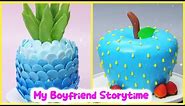 Fondant Cake Storytime 🍉 My Boyfriend Cheat On Me With Fake Instagram Account 🥑Fruit Cake Looks Like