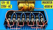 how to make simple inverter 4500W , sine wave , 8 mosfet , IRFz 44n ,jlcpcb