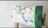 How to Make a Pillowcase // Burrito Style with French Seams