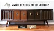DIY Record Cabinet Restoration | Before And After Furniture Makeover