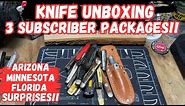 Ultimate Knife Unboxing: 3 Surprising Subscriber Packages!