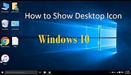 How to Display Desktop Icon on Windows 10 : TechGuruSeries