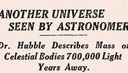 How Edwin Hubble discovered galaxies outside our own