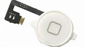 Home Button Outer for Apple iPhone 4 White - Plastic Key
