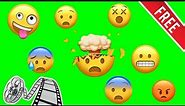 Animated Emojis Green Screen