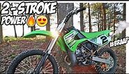 NEW KX100 TWO STROKE SUPERMINI IS INSANELY FAST!!