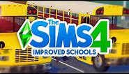 Sims 4 IMPROVED SCHOOLS (Free Download + CC Overview)