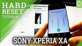 How to Hard Reset SONY Xperia XA F3111 - Reset by Secret Code in SONY