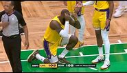 LeBron James was so upset and on his knees after no foul call on game winning shot vs Celtics