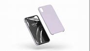 kwmobile Case Compatible with Apple iPhone XR Case - TPU Silicone Phone Cover with Soft Finish - Purple Cloud