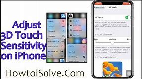 How to Change 3D Touch Sensitivity on iPhone [2021]
