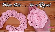 How to crochet an easy rose 🌹