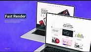 Laptop Mac Mockup Video - After Effects Template
