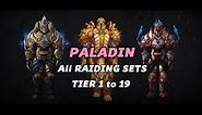 World of Warcraft - Paladin Gear All Armor Sets - Tier 1 to 19