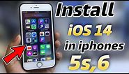 How to Install ios 14 in iPhone 5s and 6 How to Update iPhone 5s and 6 on ios 14