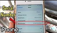 How to know iPhone serial number | iPhone 6 Plus