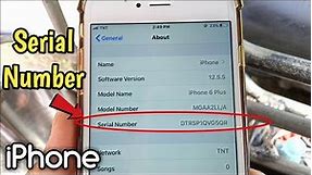 How to know iPhone serial number | iPhone 6 Plus