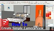 Sketchup Tips Create Simple Camera View Tutorial