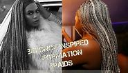 SILVER Beyonce Formation BRAIDS || Box Braids with Cornrows || The Snatchural Express