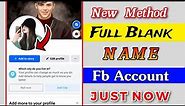How to Make Invisible Name on Facebook 2023 🔥 | How to Hide Name on Facebook | English
