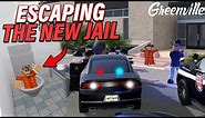 ATTEMPING TO ESCAPE THE NEW JAIL (IT WORKED) || ROBLOX - Greenville Roleplay