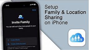 How to Setup Family & Location Sharing on iPhone! [2023]