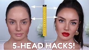 Big Forehead Beauty Hacks! 10 Tips & Tricks to Make Your Forehead Look Smaller!