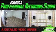Building A Professional Recording Studio - Part 10 (paint, flooring, acoustic treatment)