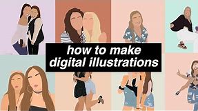 How to make Digital Illustrations (easy) on iPhone!