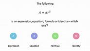 Expression, Equation, Formula, Identity: GCSE Maths Question of the Week (Foundation/Higher)  - Mr Barton Maths Podcast