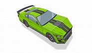Build Your Own (Paper) Ford Mustang Shelby GT500