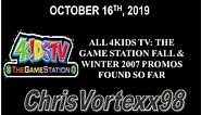 4Kids TV: The Game Station Fall and Winter 2007 Promos Found So Far: 10-16-2019