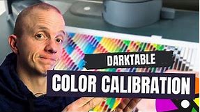 Color calibration for Black and White in darktable 4.6