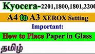 👉👉Kyocera 2201/1800/1801/2200 A4 to A3 Xerox Setting. How to Place Paper Correctly For Duplex Print.
