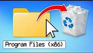 What If You Delete the "Program Files" Folder in Windows?