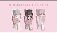 30 Minecraft Pink skins for girls! 🌸