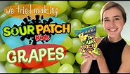 We Tried Making Sour Patch Grapes | Healthy Sour Patch Kids Hack | We Tried It