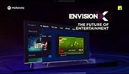Introducing Motorola EnvisionX 4K QLED Google TV | Step into The Future of Entertainment