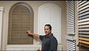 How to Measure for a Louvered Arched Shutter