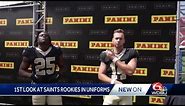 1st look at Saints rookies in black and gold uniforms