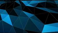 BLUE polygonal geometric surface 60fps || free animated motion background|| HD