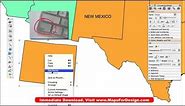 How to Divide a State PowerPoint Map in Half to Show 2 Territories, Video 1 • MapsForDesign.com