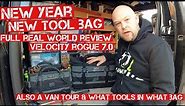 PLUMBERS TOOL BAG REVIEW & VAN TOUR -VELOCITY Rogue 7.0 PB Kit Bag & a brief Van Tour