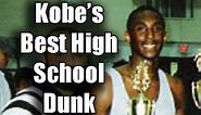 Kobe Bryant's Between The Legs Dunk IN game!!! 17 Years Old In High School '95