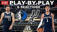 Dallas Mavericks vs San Antonio Spurs | Live Play-By-Play & Reactions